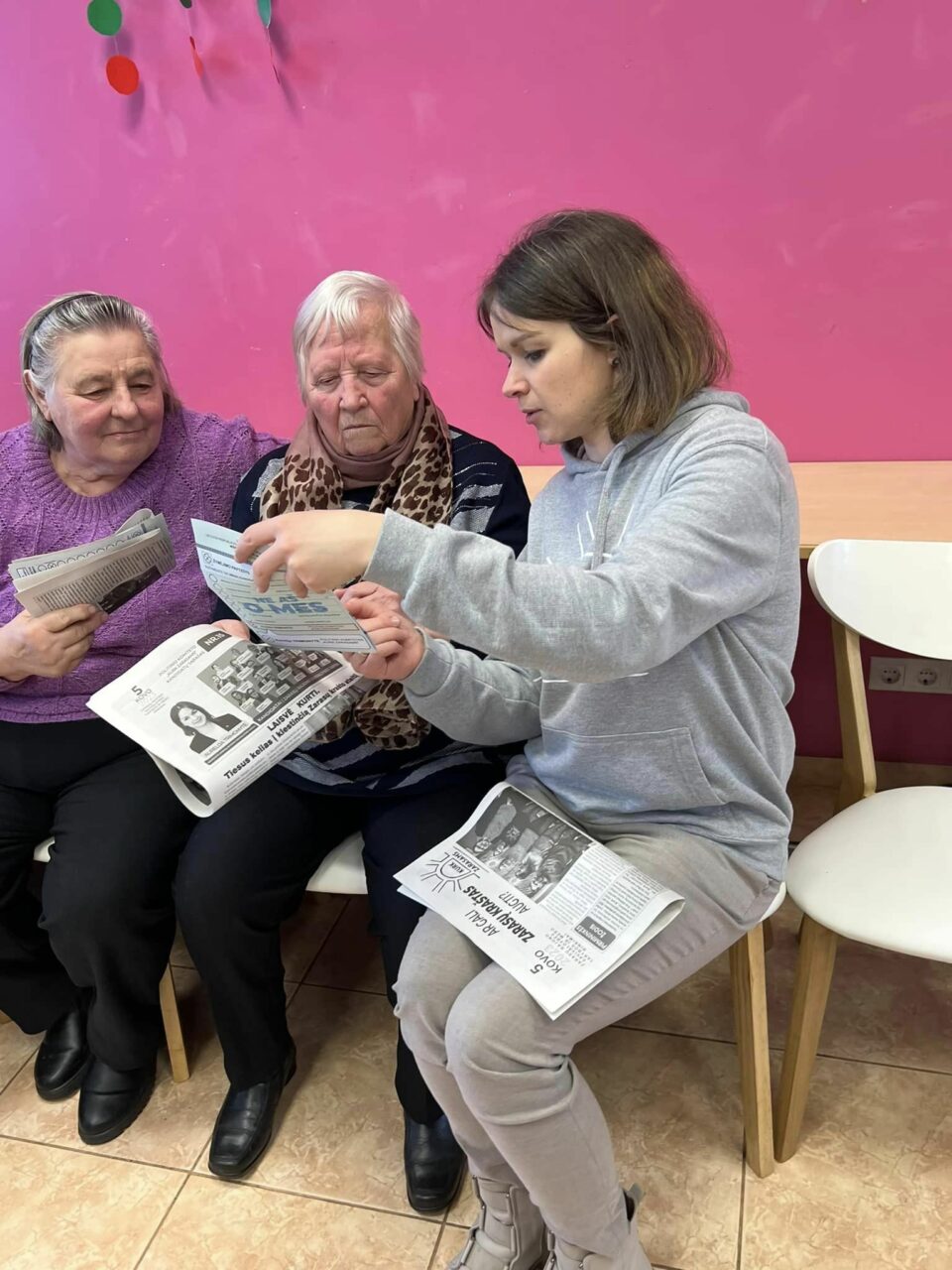Akimirka iš susitikimo su Zarasų krašto žmonių su negalia sąjunga