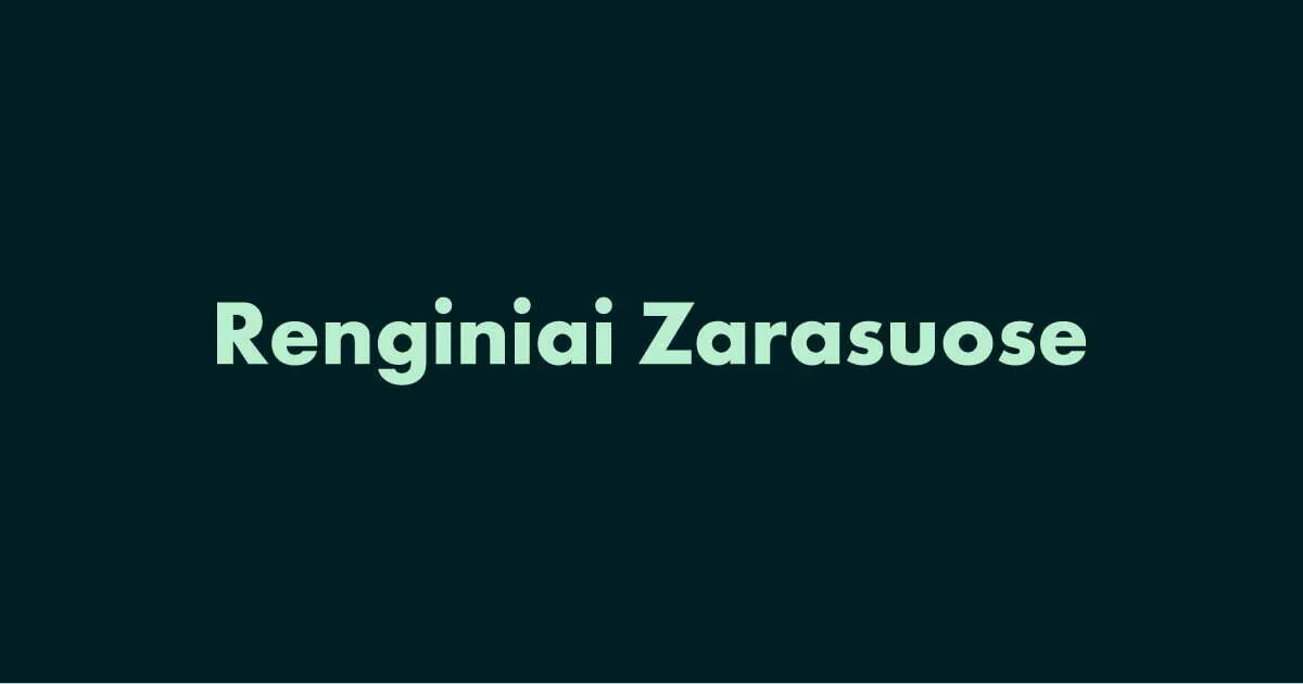 Renginiai Zarasuose - portalas